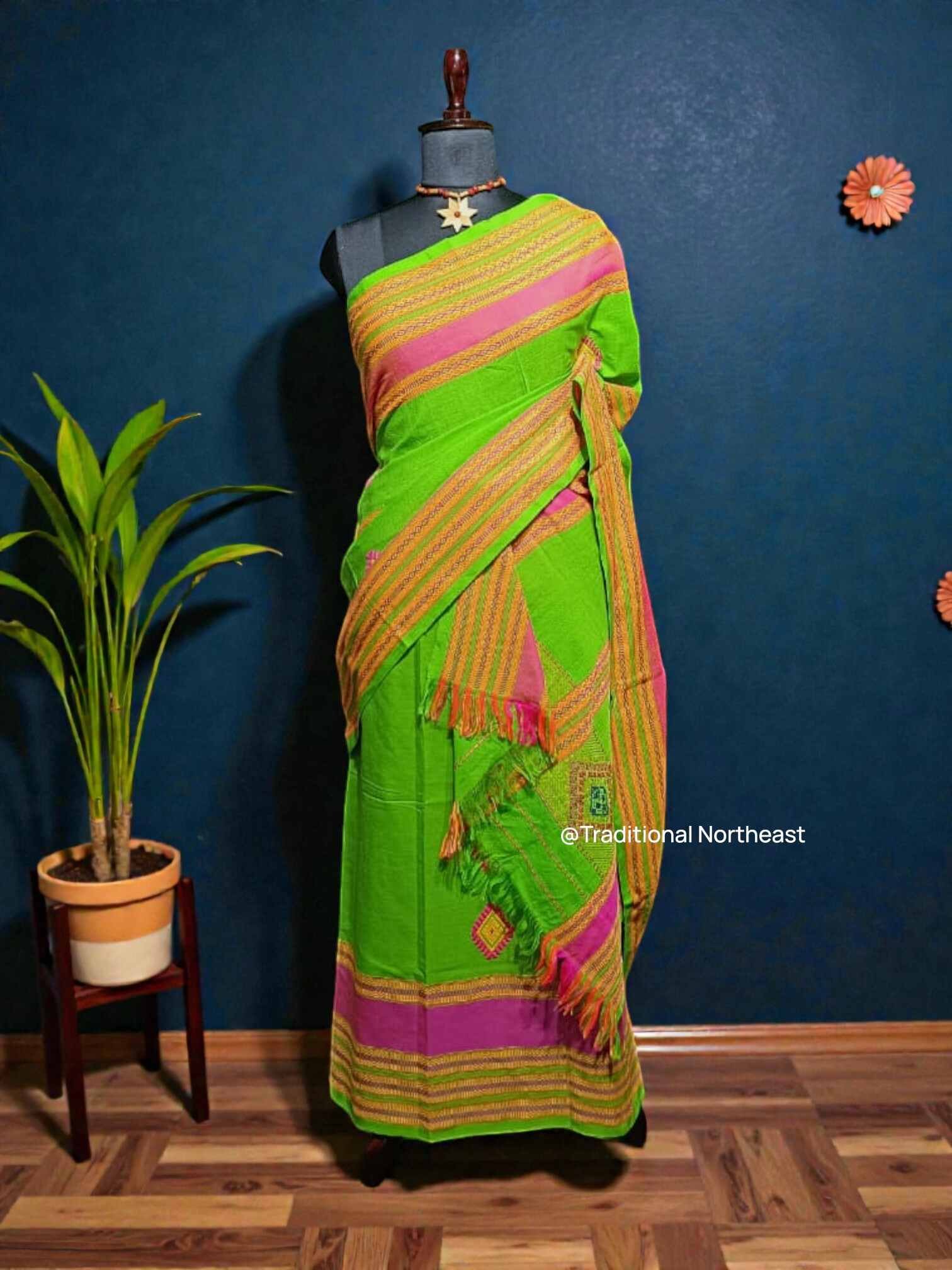 WhatsApp Image 2025-12-04 at 5.4 (1) Rabha Set - Green - Image 1