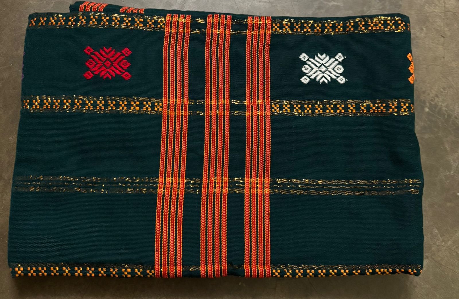 1761243107_whatsapp-image-2025-10-23-at-111000-pm-2.jpeg Wrappers - Padmini Cotton - Tiwa Kasong - Dark Green - Image 1