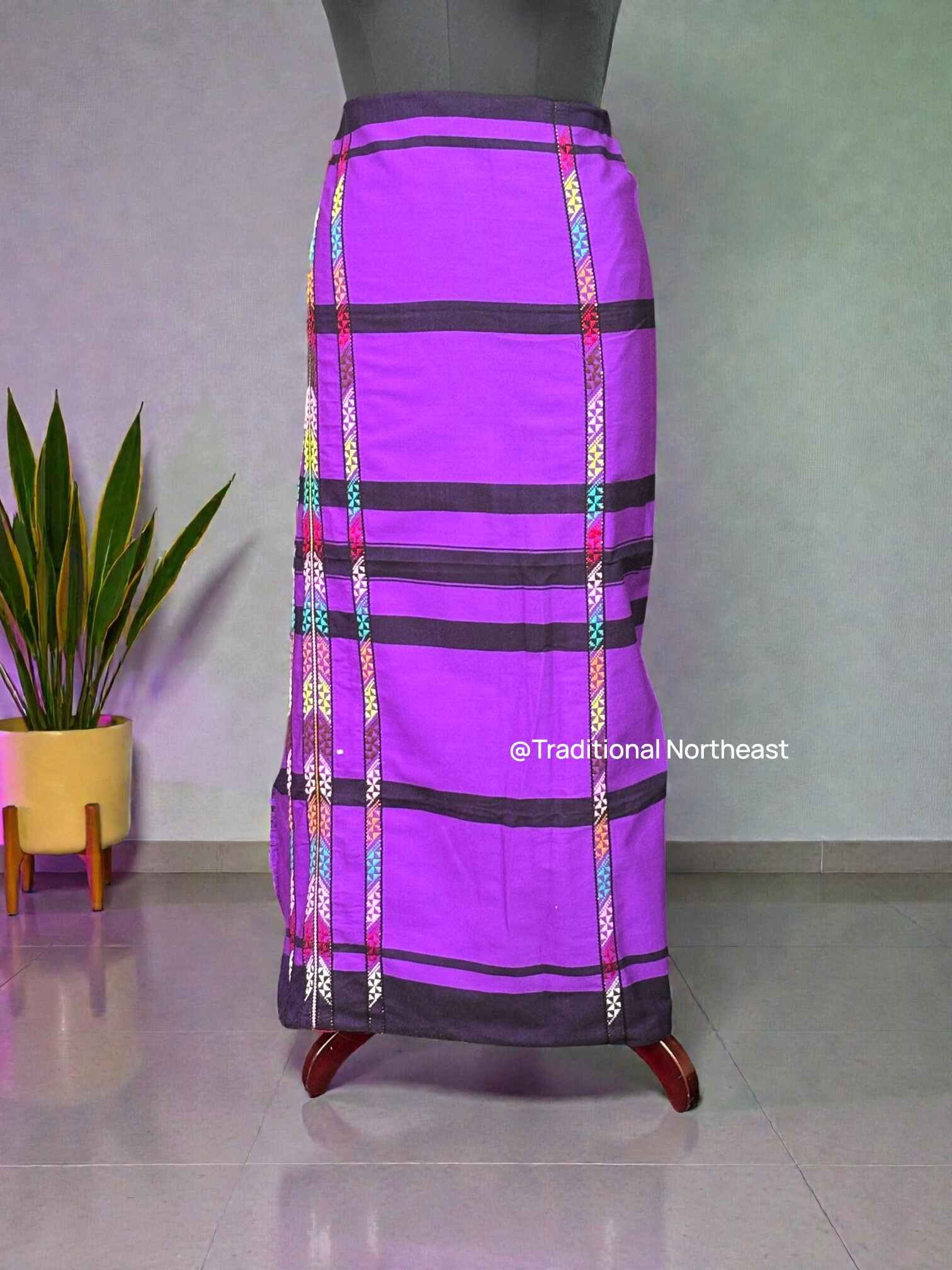 IMG_8548 (1) Wrapper - Arunachali Design - Purple - Image 1