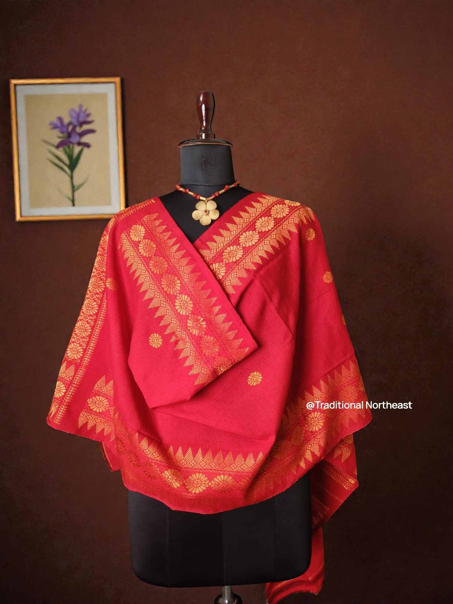 WhatsApp Image 2025-12-04 at 3.2 Stole - Cotton Blend - Bodo Design - Image 1