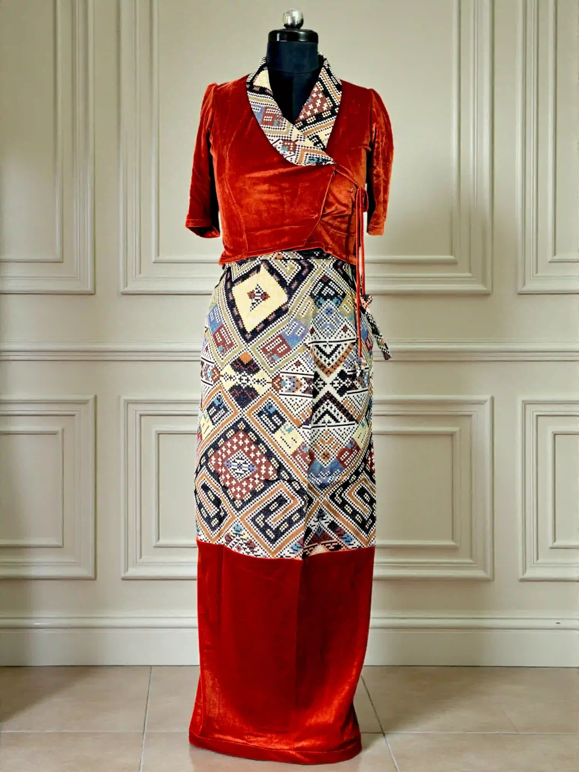 AhomSet_TNE80964_1 Ahom Set - Women - Ahom Traditional Attire c3 - Image 1