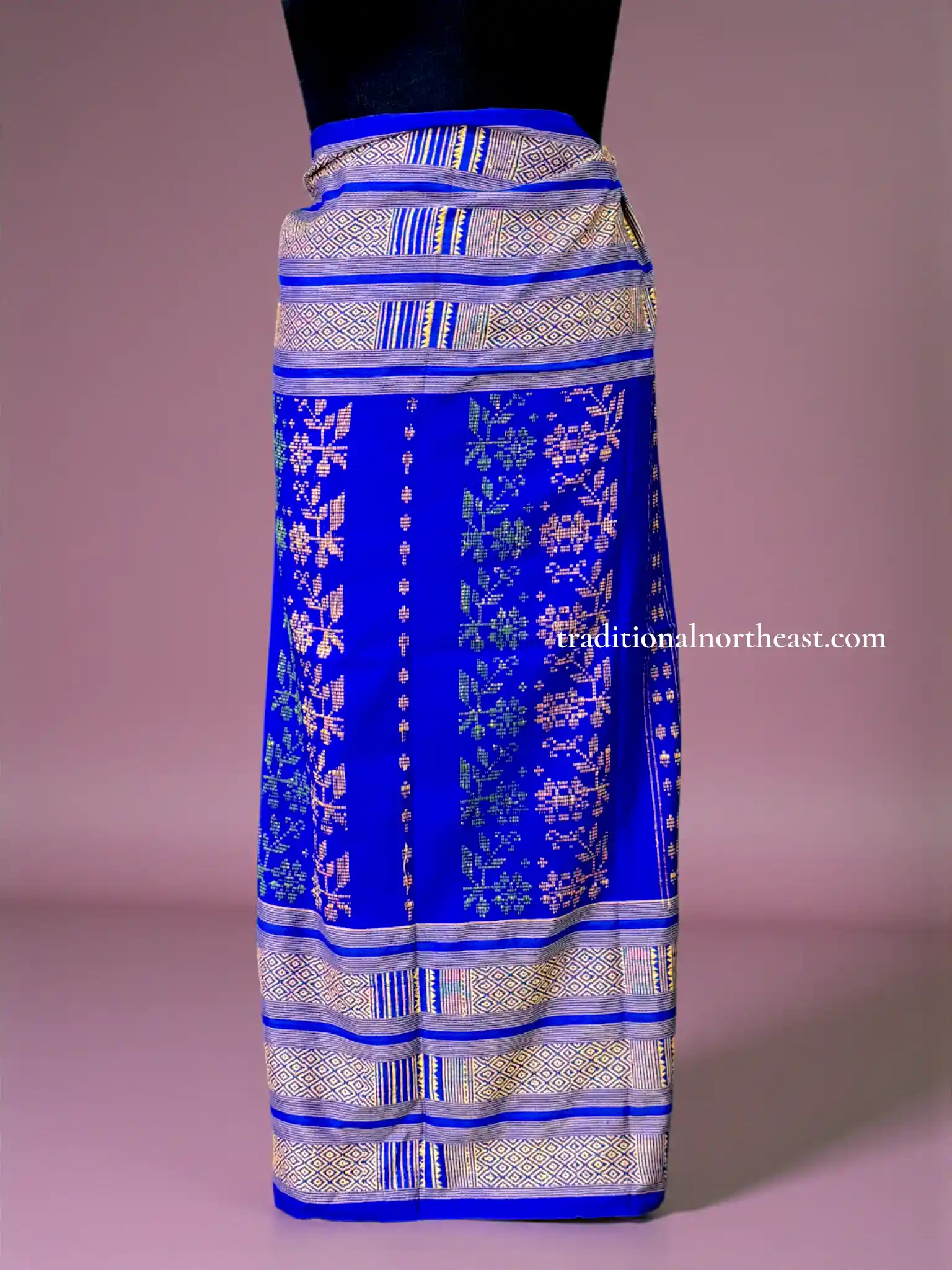 ENE_Garo_Wrapper_TNE80988_2 Wrapper - Cotton - Garo Design - Blue - Image 1