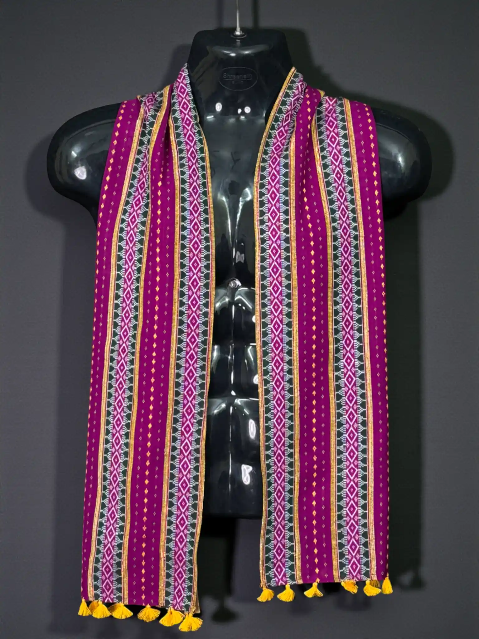 Muffler_Tripuri_TNE80930-3_2 Muffler-Cotton-Tripuri Design - Image 1