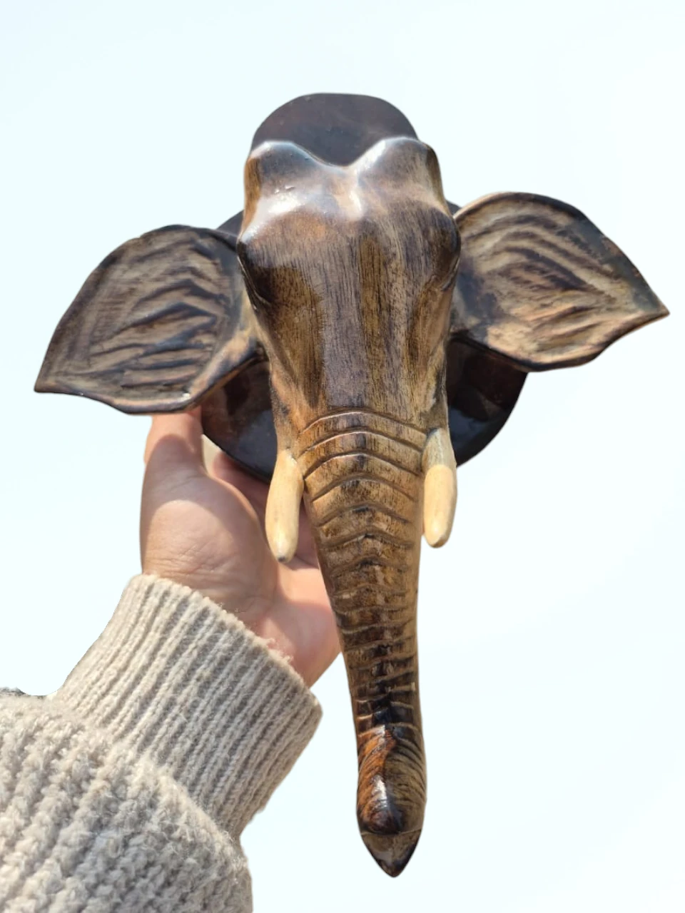 Handicrafts_LozomWoodCraft_4 Elephant Wall Decor - Wood Handcraft - Image 1