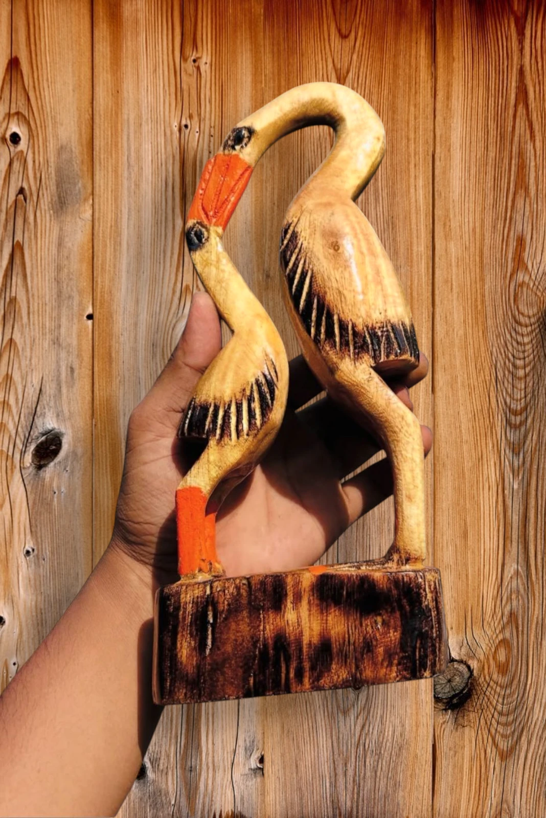 Handicrafts_LozomWoodCraft_8 Twin Crane - Wood Handcraft - Image 1